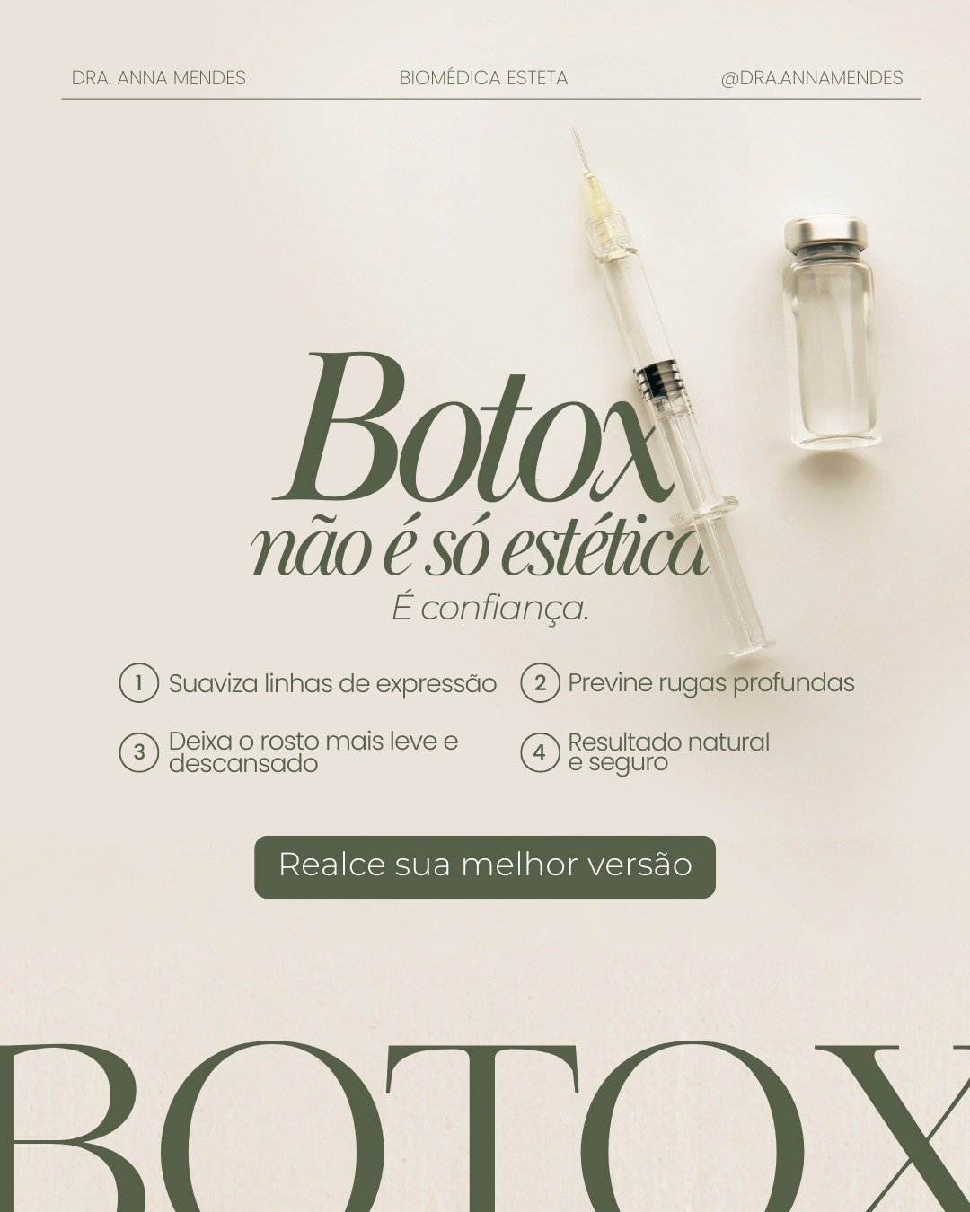 Aplicação de toxina botulínica